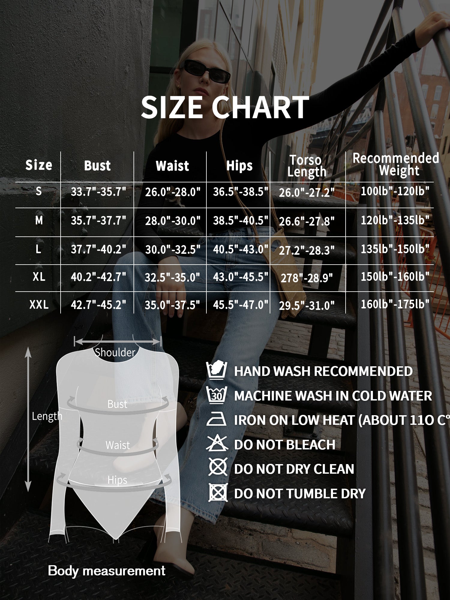 MOYIKO Crewneck Long Sleeve Body Suits Womens Slim Fitted Tight Basic Tops