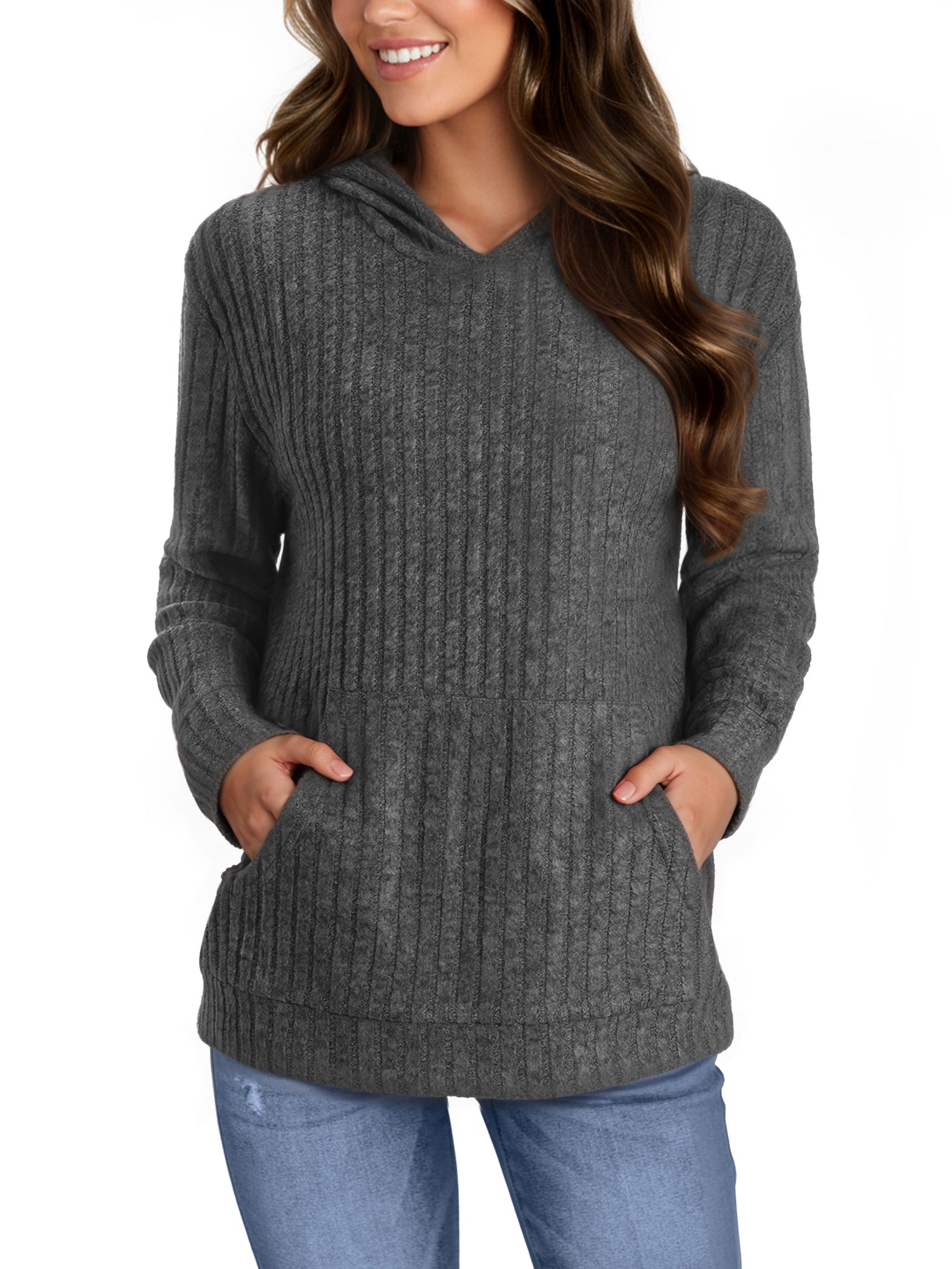 OALUXE Hoodies for Women Long Sleeve Shirts Pullover Sweatshirts Casual Fall Tunic Tops with Pocket
