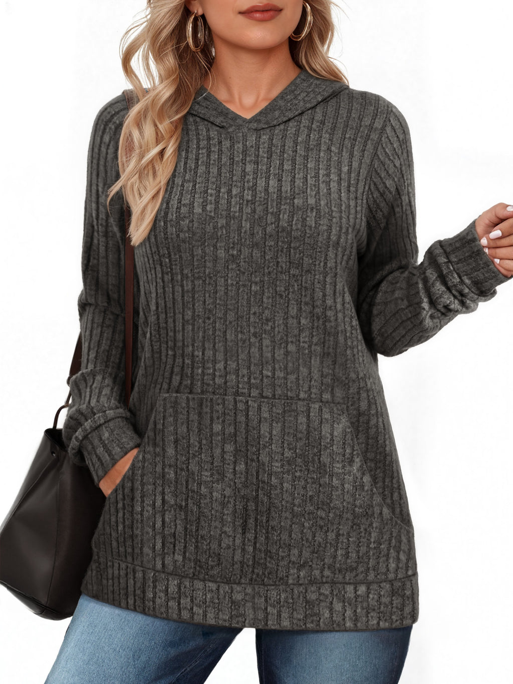 OALUXE Hoodies for Women Long Sleeve Shirts Pullover Sweatshirts Casual Fall Tunic Tops with Pocket