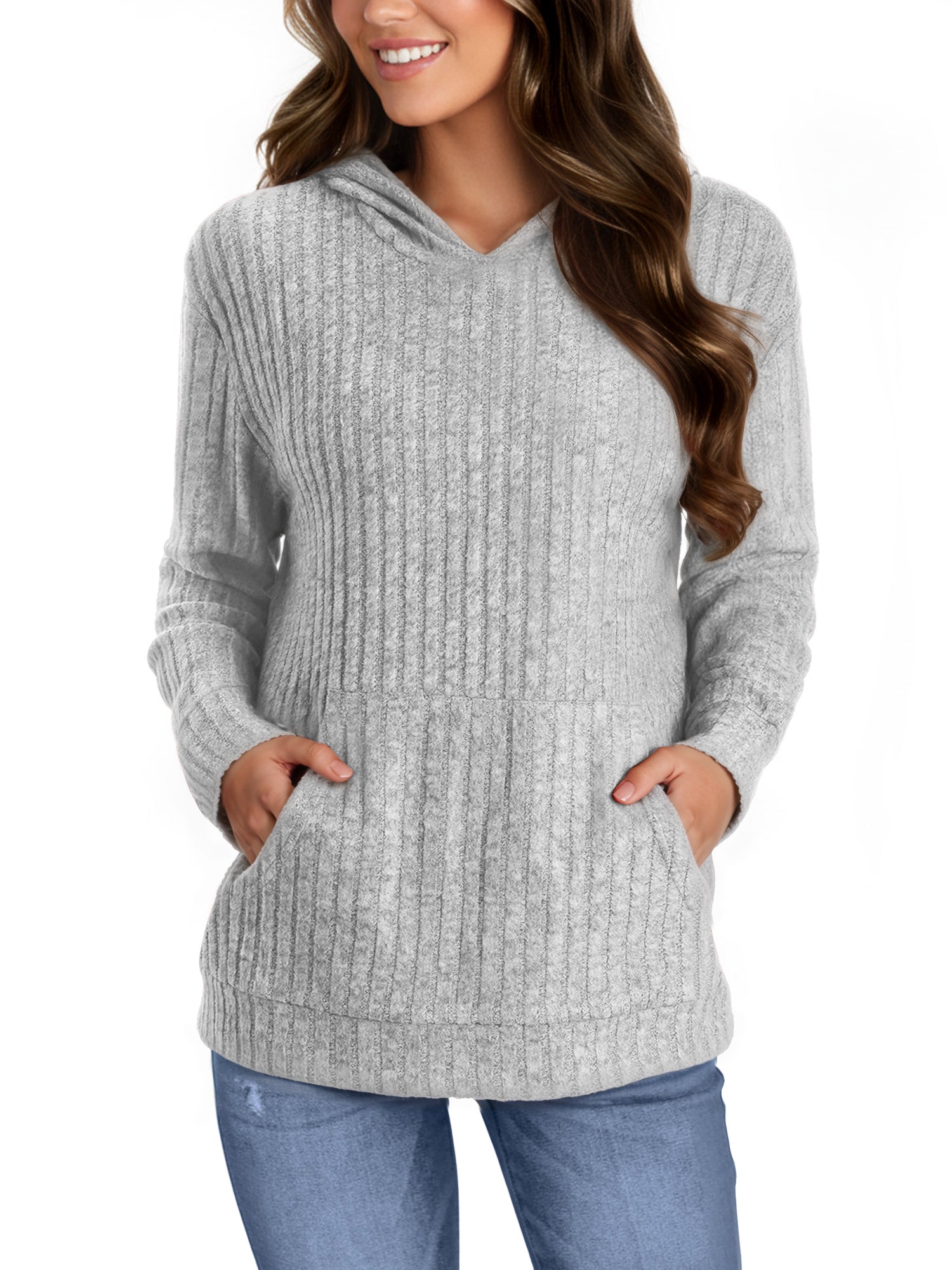 OALUXE Hoodies for Women Long Sleeve Shirts Pullover Sweatshirts Casual Fall Tunic Tops with Pocket