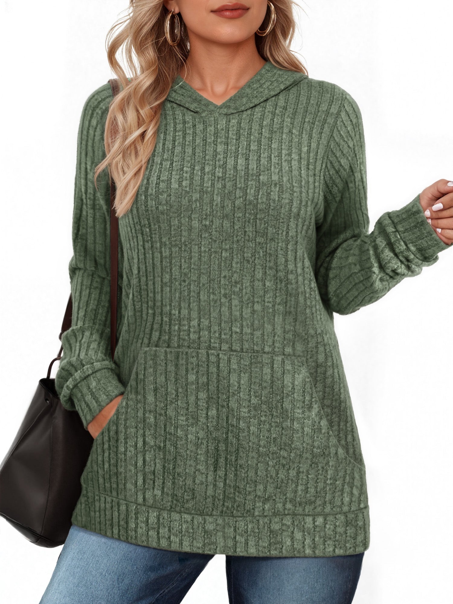 OALUXE Hoodies for Women Long Sleeve Shirts Pullover Sweatshirts Casual Fall Tunic Tops with Pocket