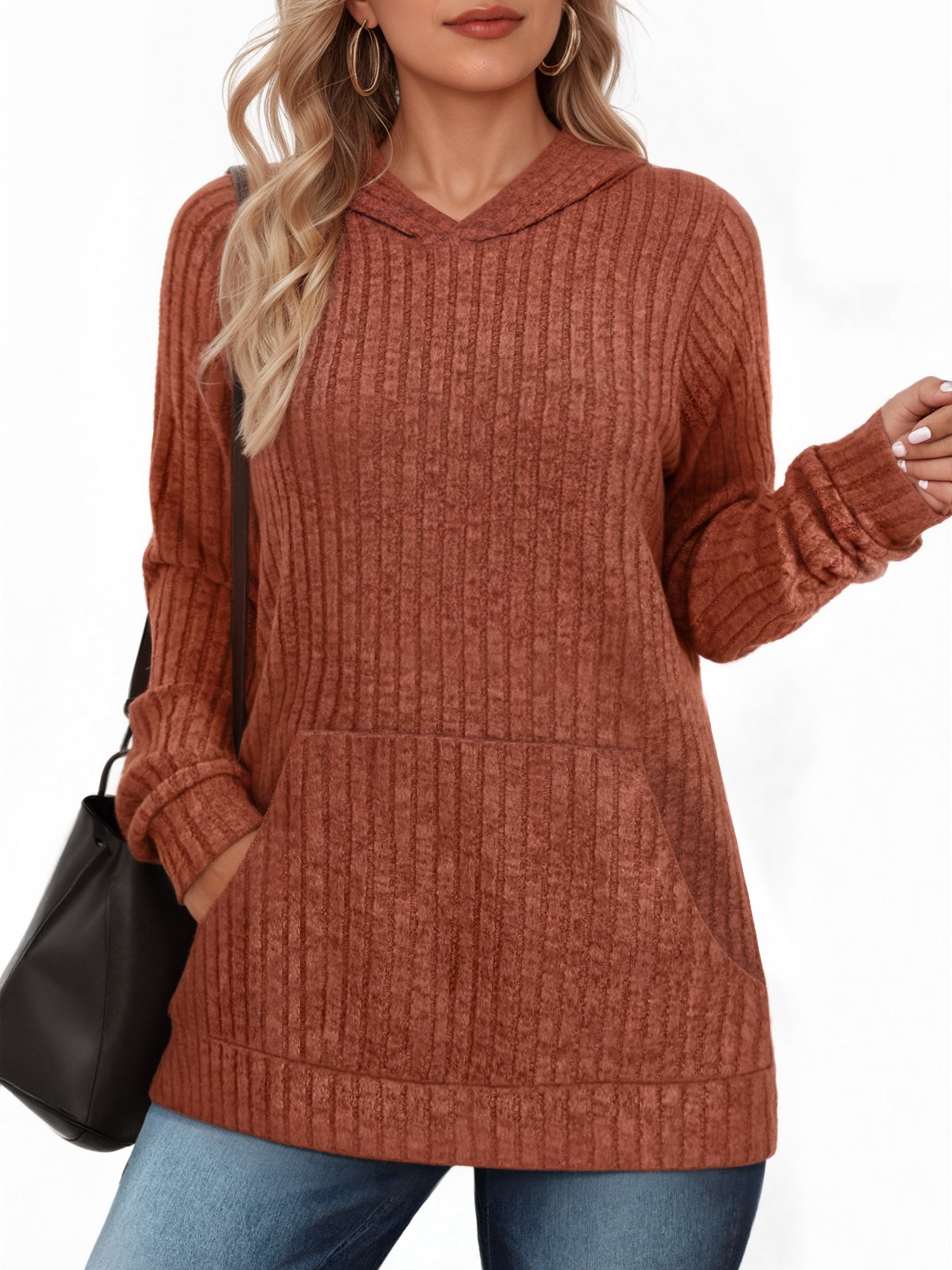 OALUXE Hoodies for Women Long Sleeve Shirts Pullover Sweatshirts Casual Fall Tunic Tops with Pocket