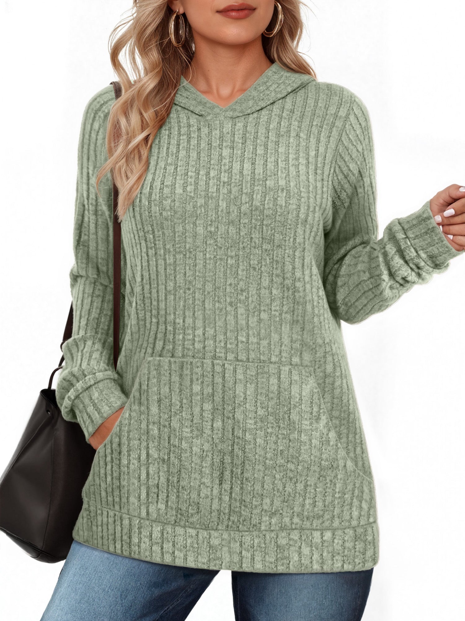 OALUXE Hoodies for Women Long Sleeve Shirts Pullover Sweatshirts Casual Fall Tunic Tops with Pocket