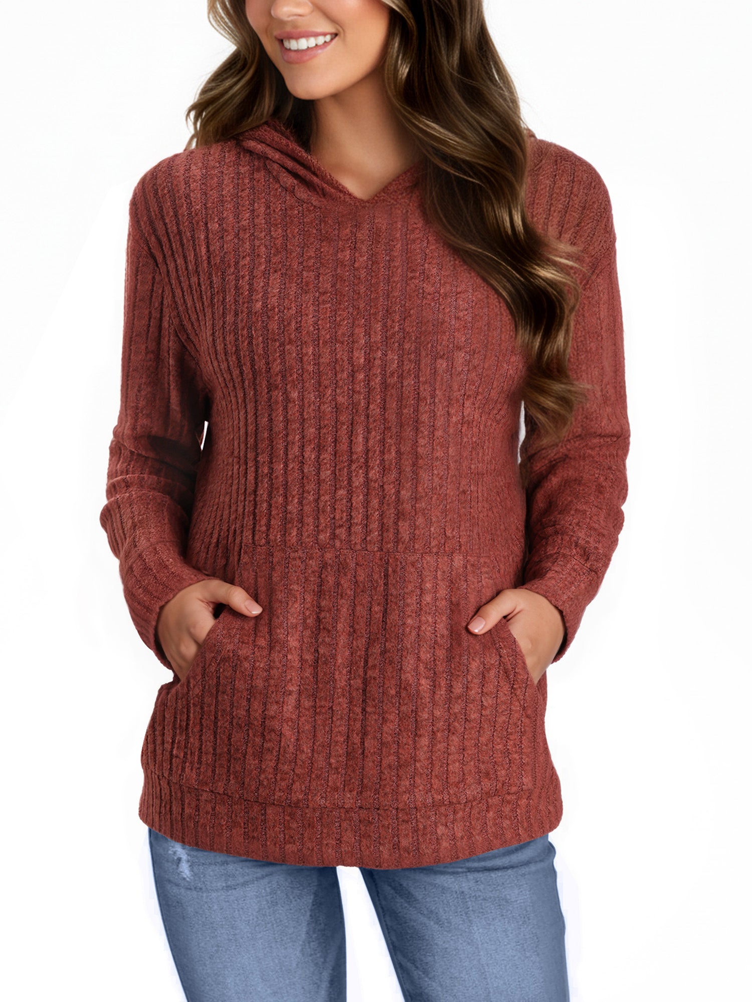 OALUXE Hoodies for Women Long Sleeve Shirts Pullover Sweatshirts Casual Fall Tunic Tops with Pocket
