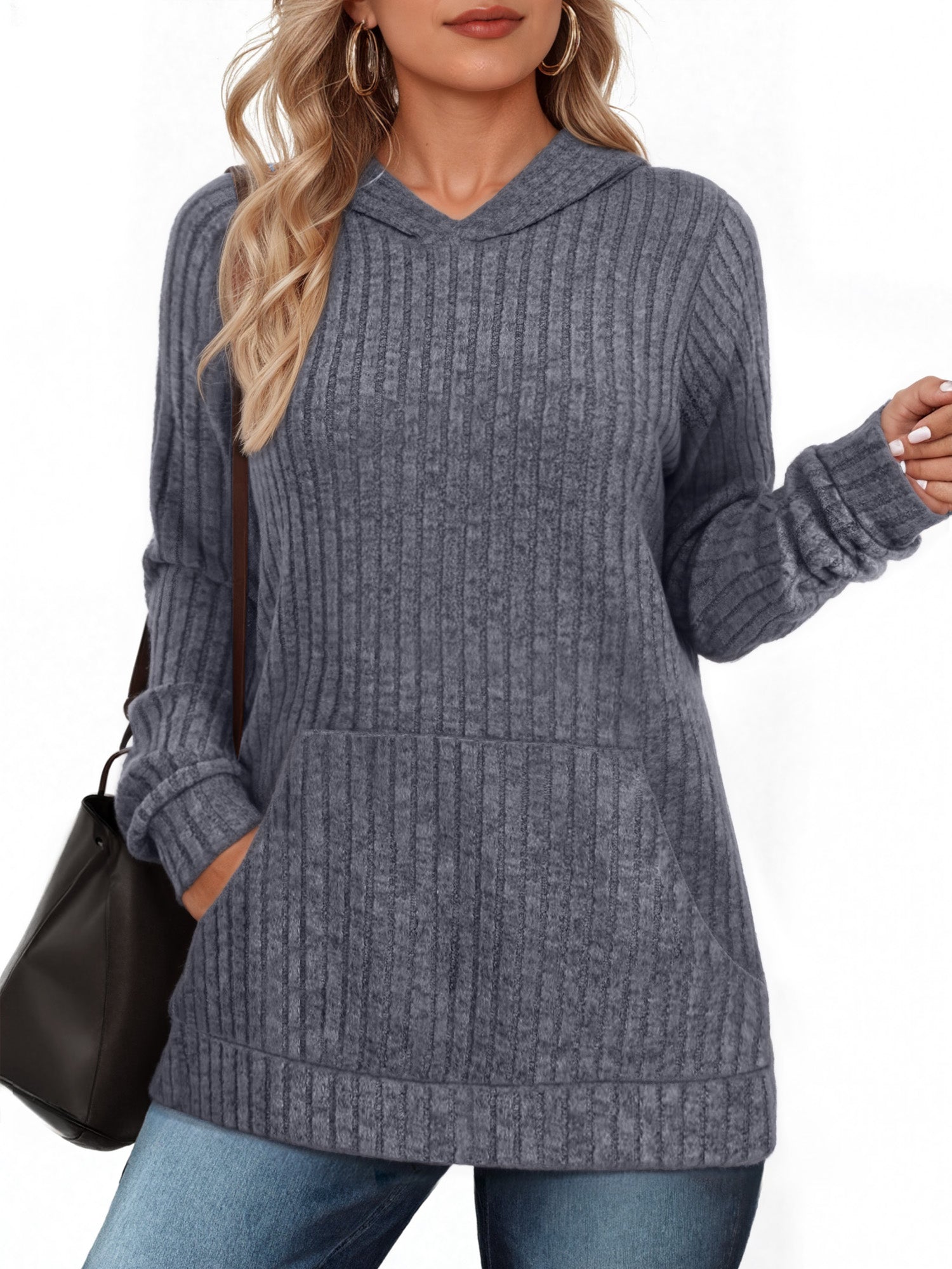 OALUXE Hoodies for Women Long Sleeve Shirts Pullover Sweatshirts Casual Fall Tunic Tops with Pocket