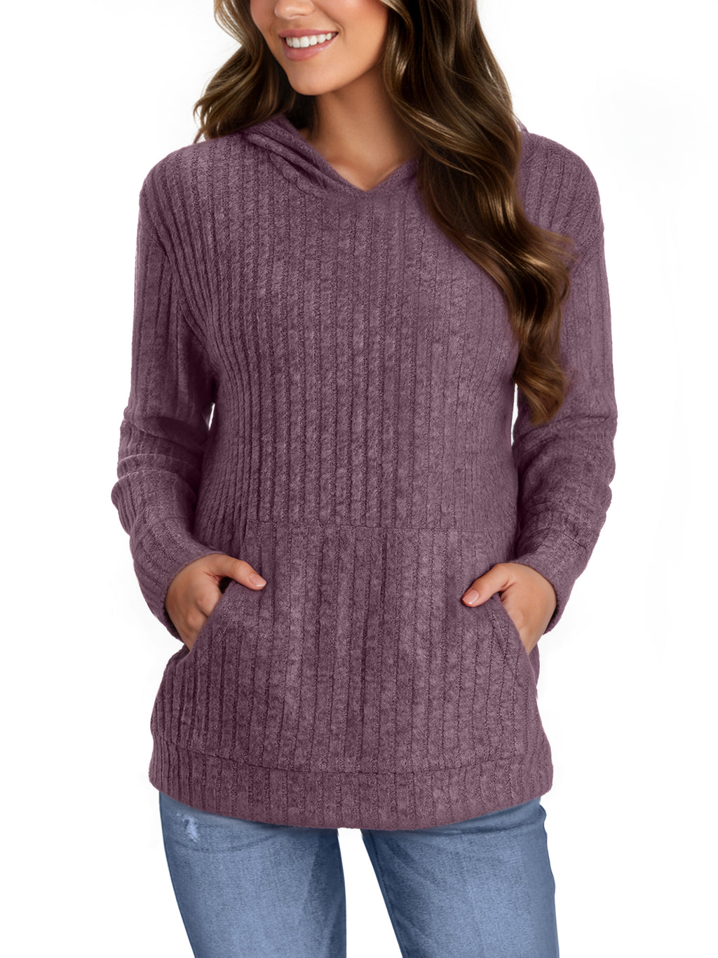 OALUXE Hoodies for Women Long Sleeve Shirts Pullover Sweatshirts Casual Fall Tunic Tops with Pocket