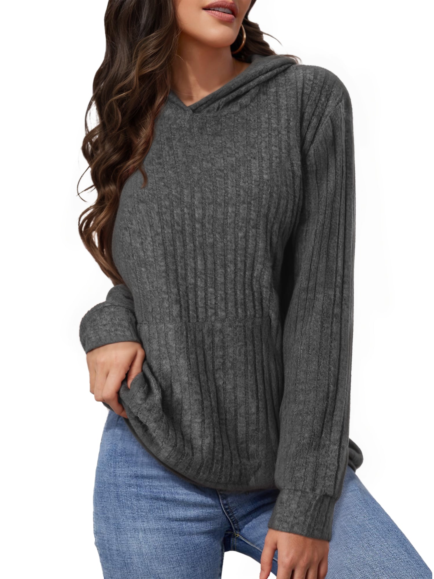 OALUXE Hoodies for Women Long Sleeve Shirts Pullover Sweatshirts Casual Fall Tunic Tops with Pocket
