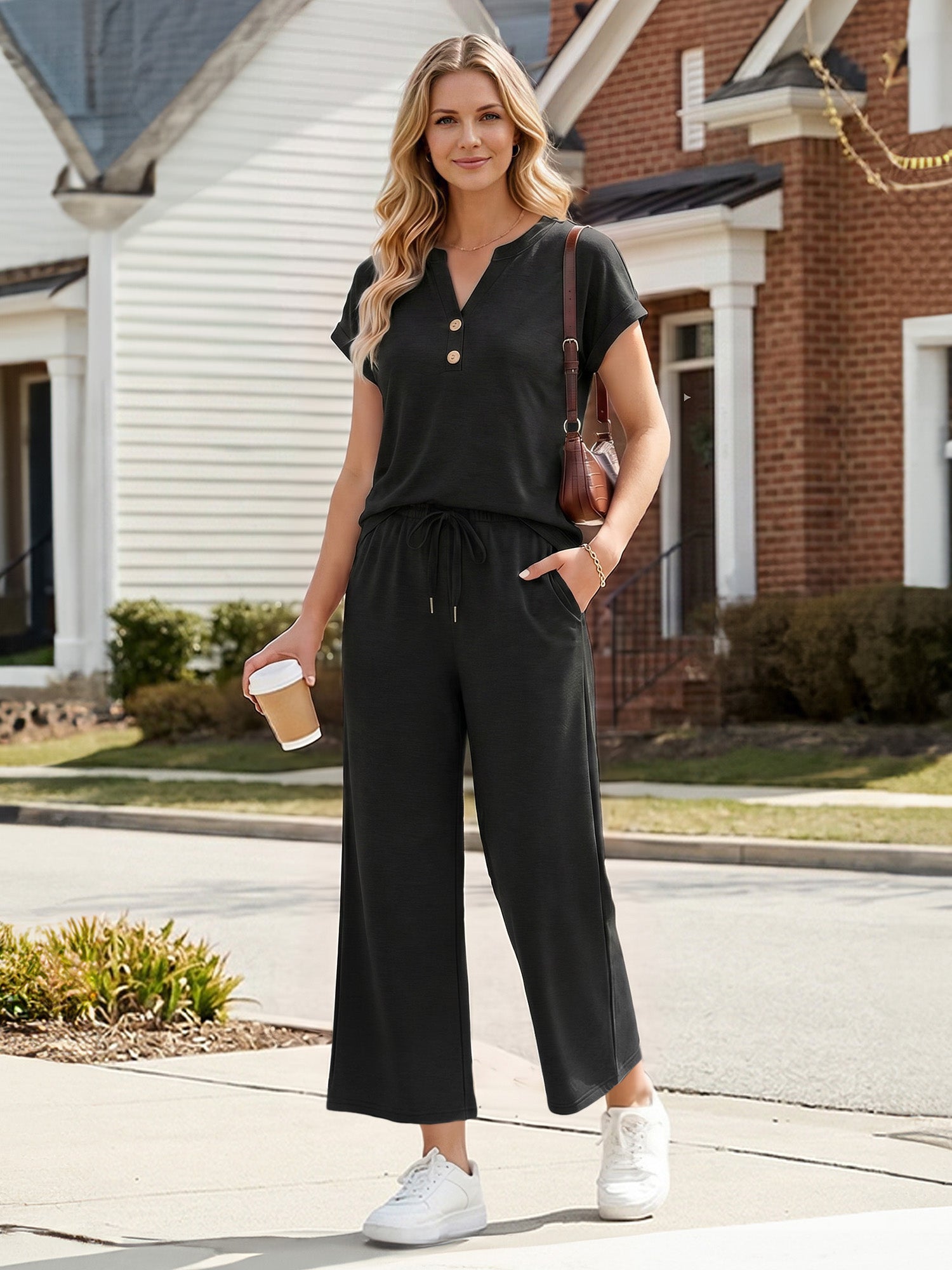 MOYIKO 2 Piece Sets for Women Summer Matching Lounge Sets Casual Airport Travel Vacation Outfits