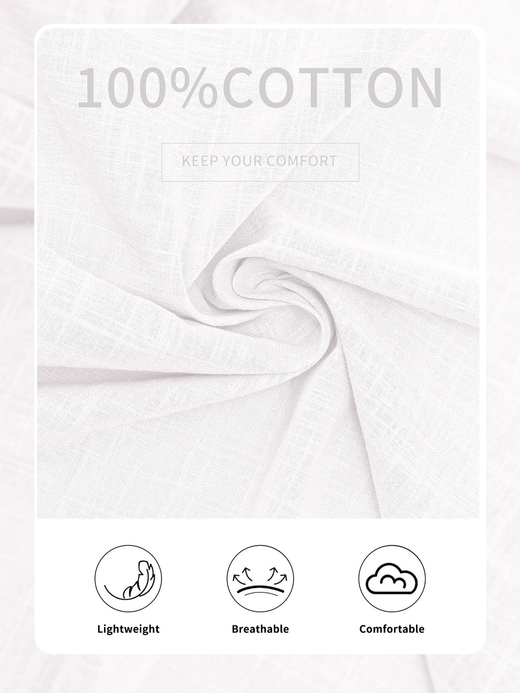 OALUXE Linen Button Down Shirts For Men Casual Long Sleeve Lightweight Dress Shirts With Pocket