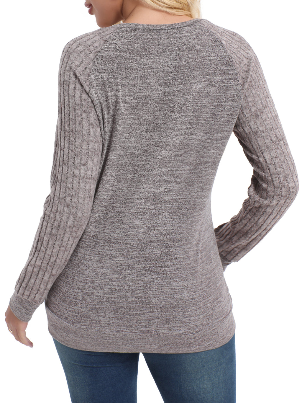 OALUXE Long Sleeve Shirts Blouses for Women Dressy Casual Tunic Tops Loose Fit Pullover Sweaters