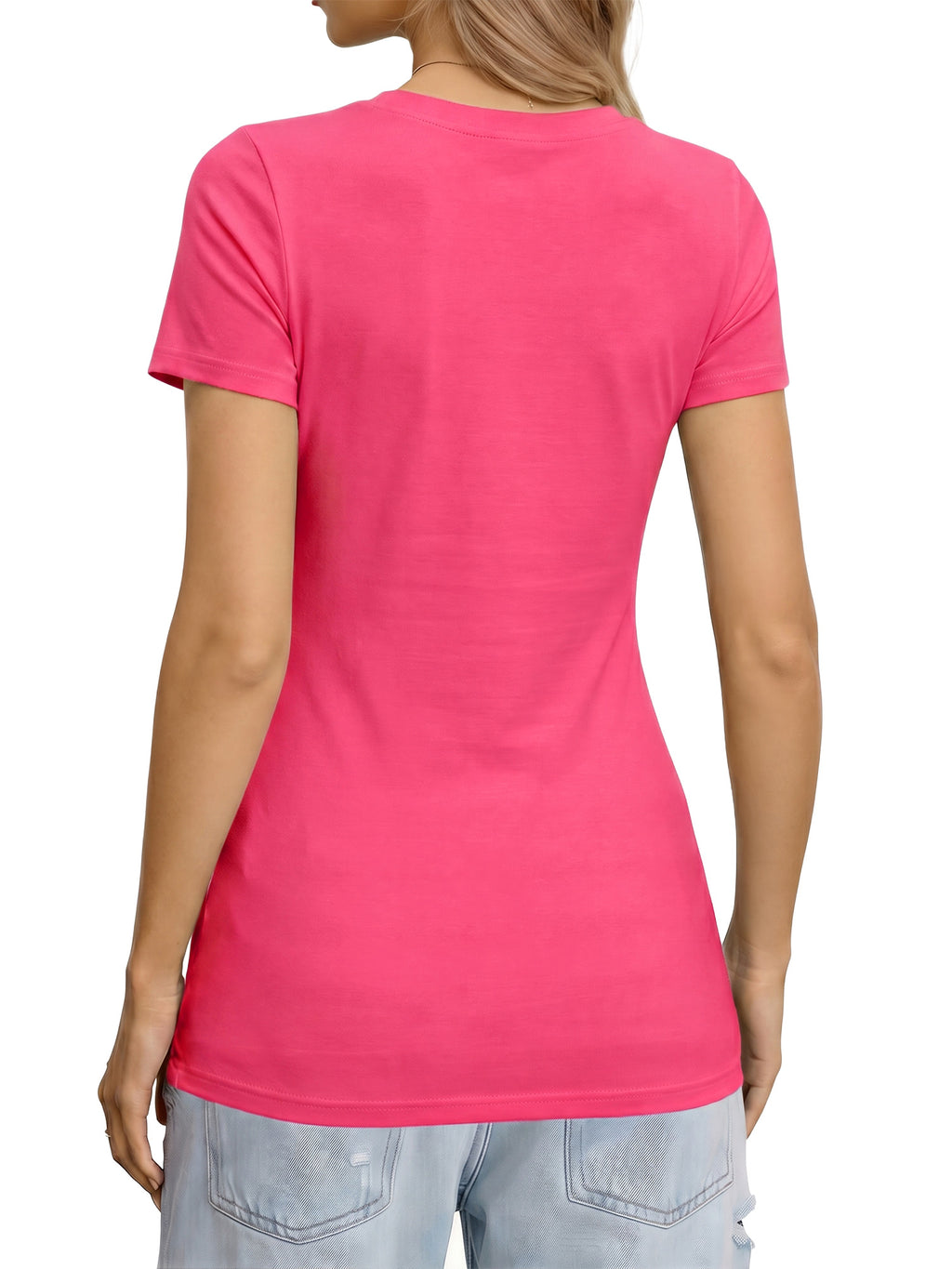 MOYIKO Crewneck T Shirts for Women Short Sleeve Sexy Cutout Slim Fitted Tees Elegant Tight Summer Tops
