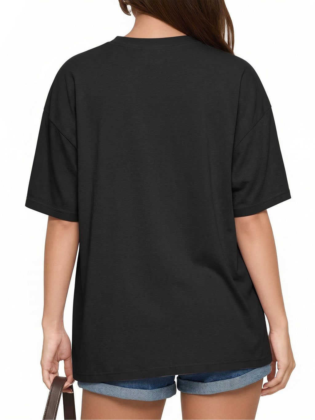 MOYIKO T Shirts Short Sleeve V Neck Tees for Women Fashion Trendy Tops Casual Summer Clothes