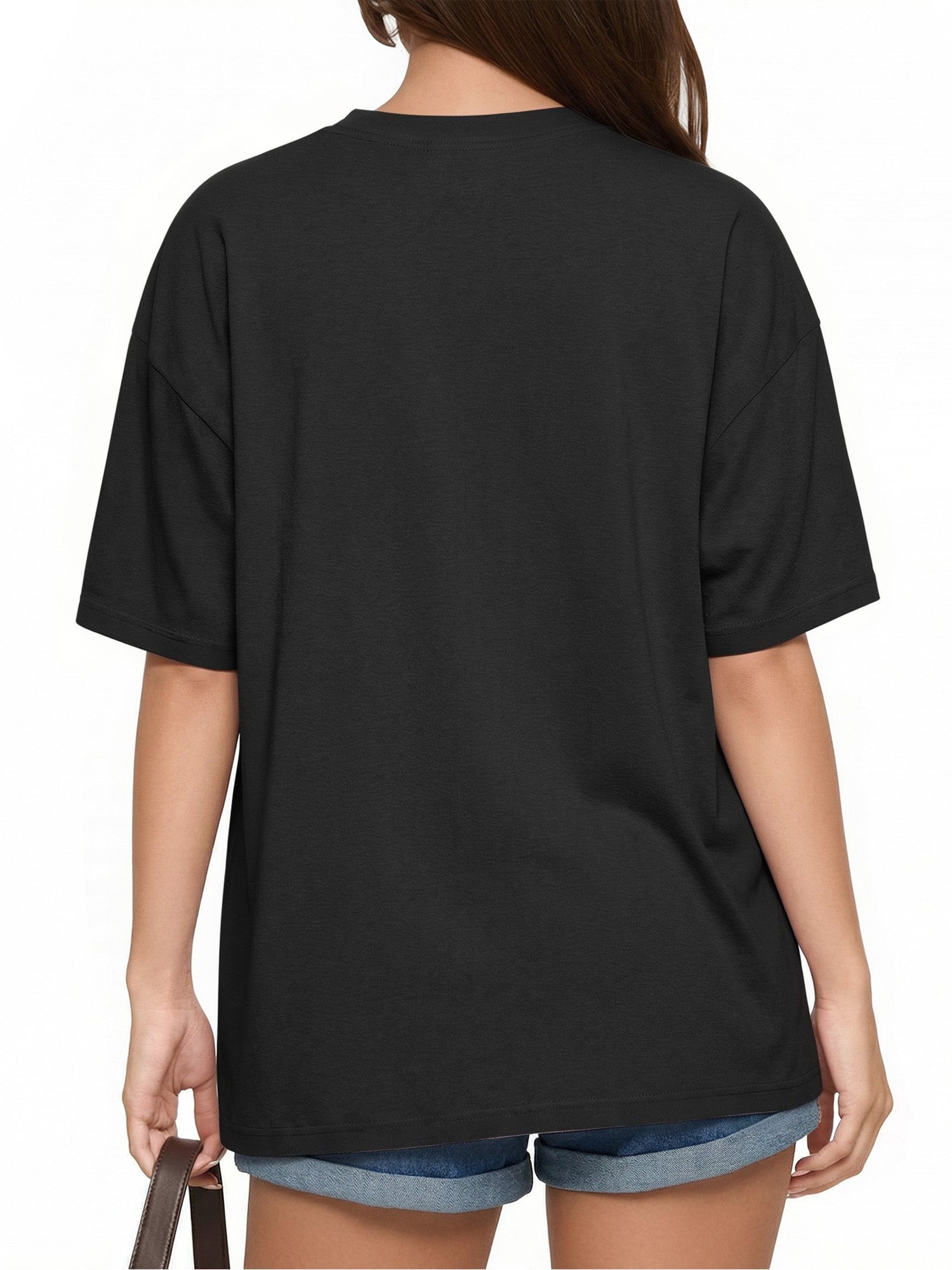 MOYIKO T Shirts Short Sleeve V Neck Tees for Women Fashion Trendy Tops Casual Summer Clothes