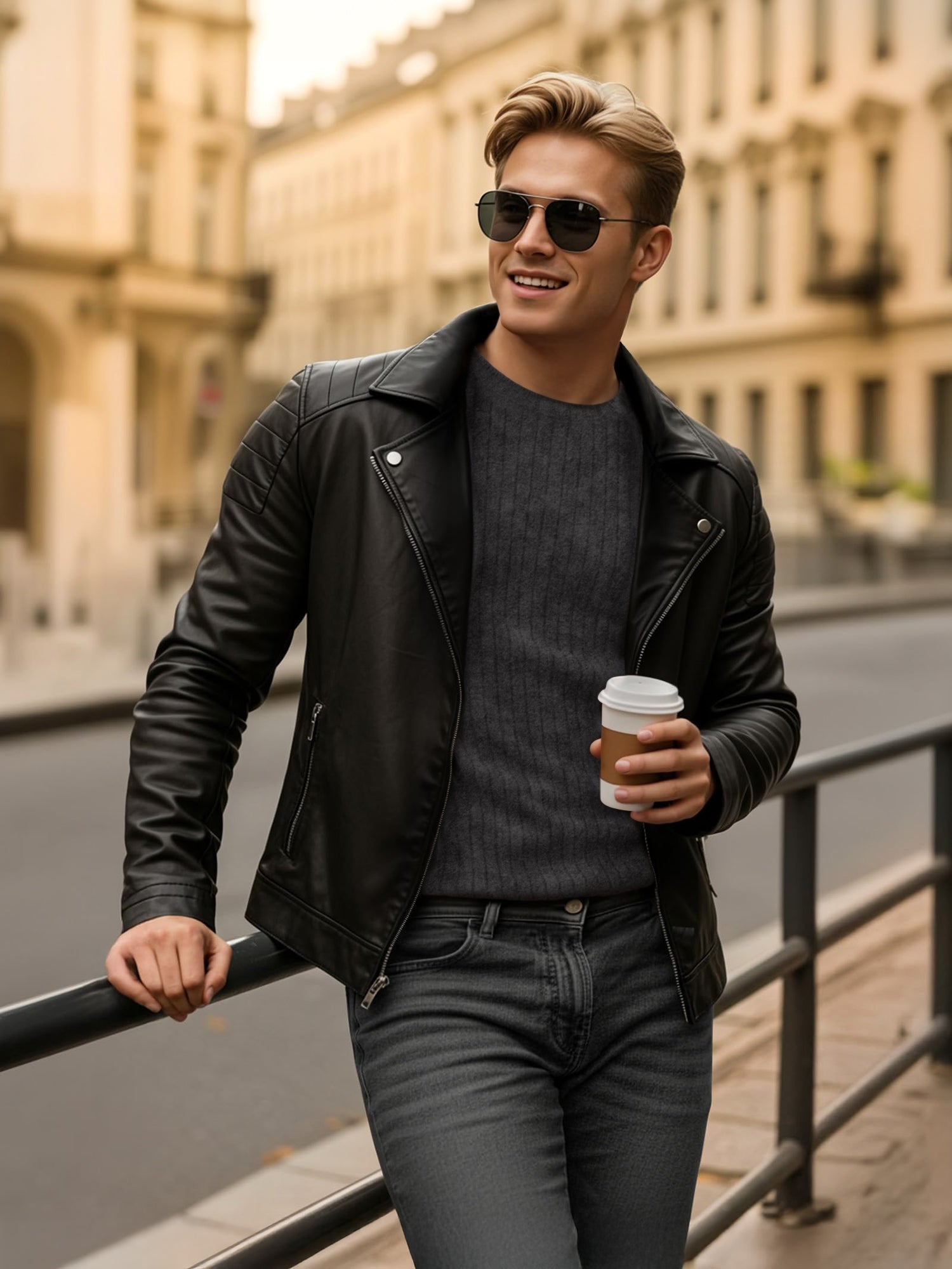 OALUXE Ribbed Long Sleeve Shirts for Men Crewneck Undershirts Thermal Basic Tops