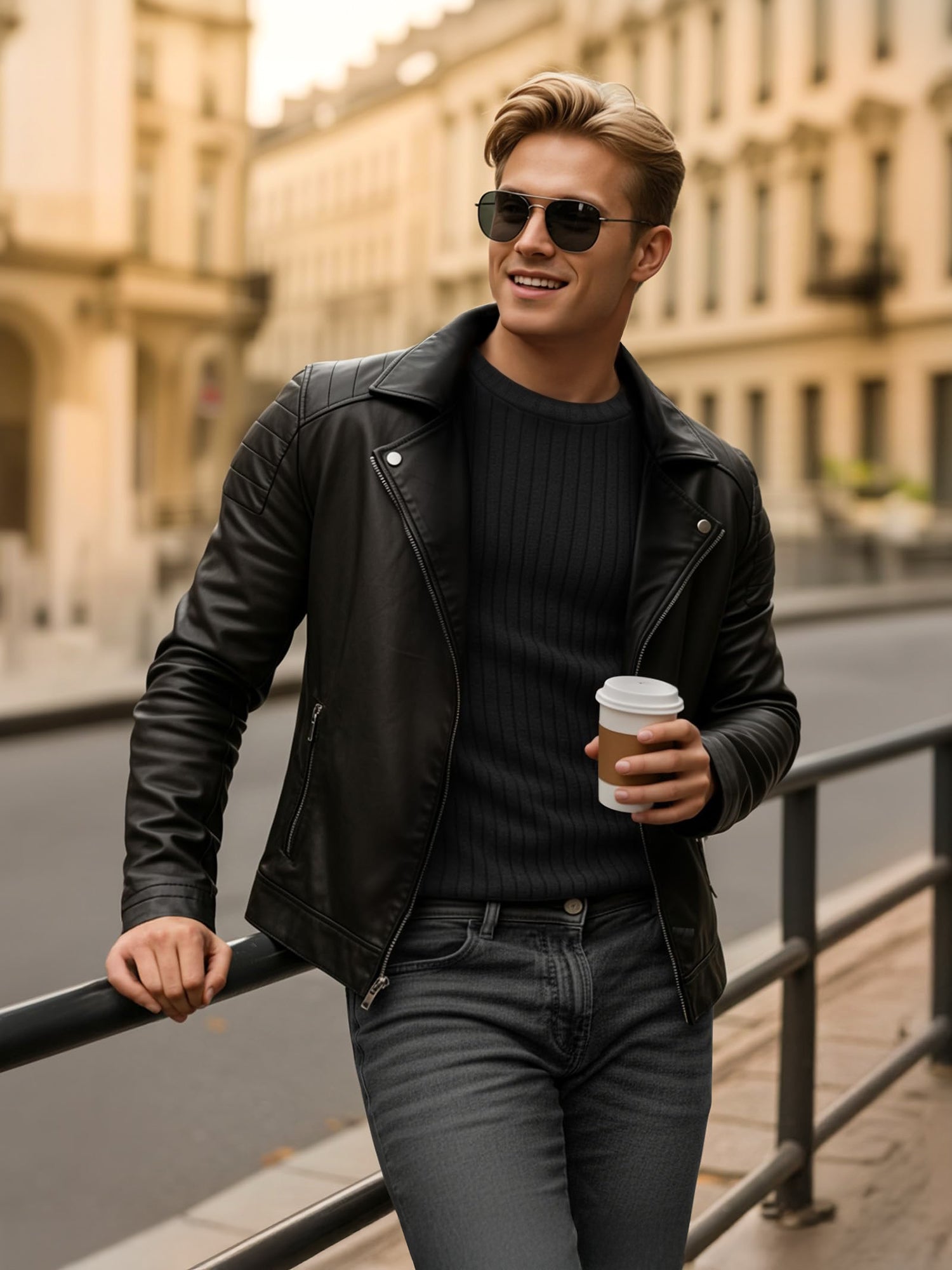 OALUXE Ribbed Long Sleeve Shirts for Men Crewneck Undershirts Thermal Basic Tops
