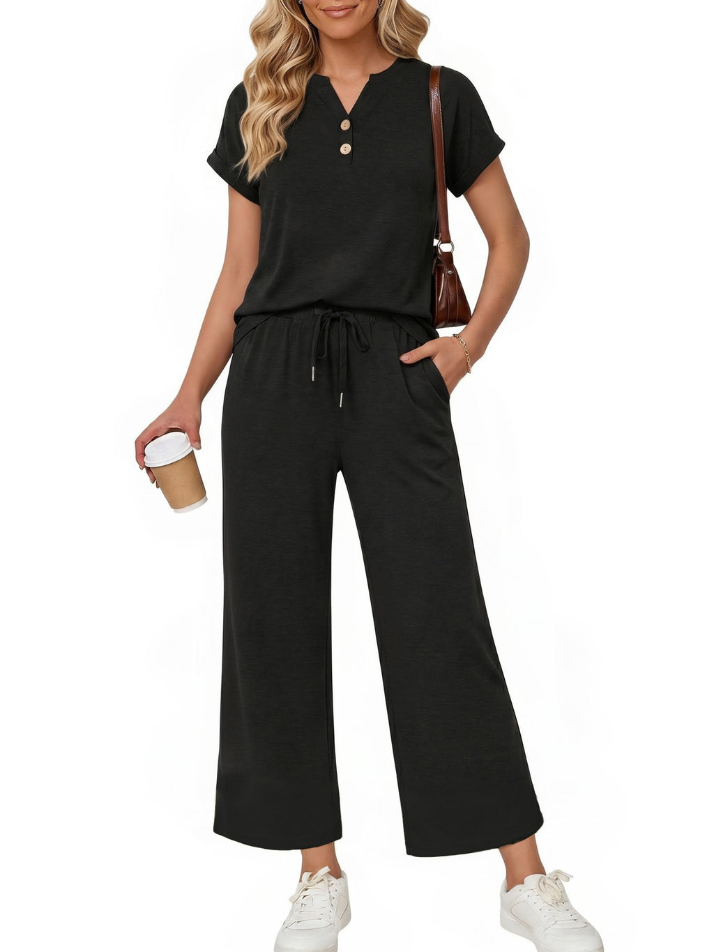MOYIKO 2 Piece Sets for Women Summer Matching Lounge Sets Casual Airport Travel Vacation Outfits