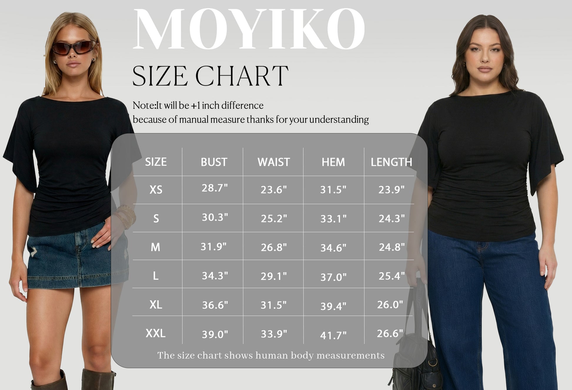 MOYIKO T Shirts for Women Boat Neck 3/4 Flare Sleeve Ruched Fitted Shirts