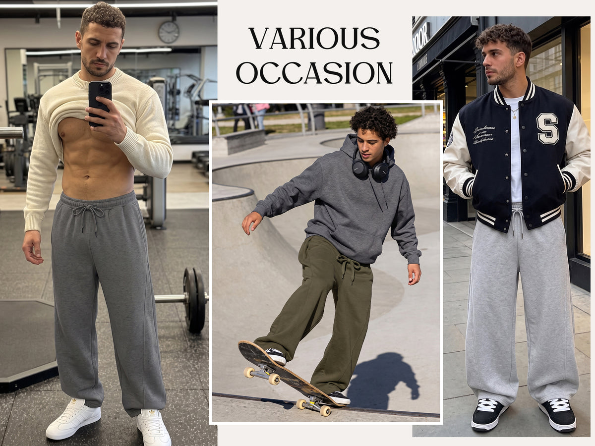 RICHCOIN Men's Baggy Sweatpants Drawstring Waist Jogging Pants with Pockets (No ratings yet)