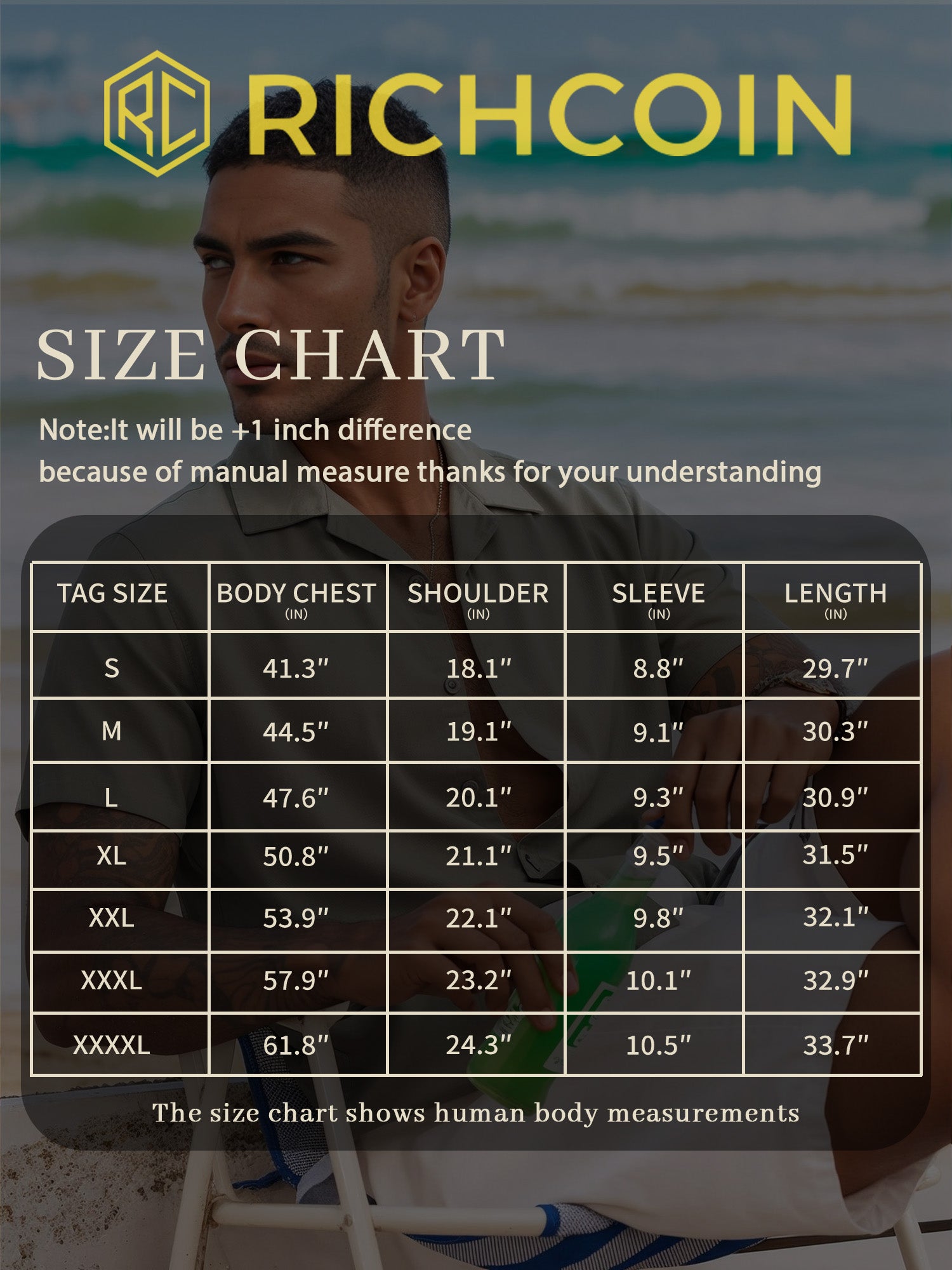 RICHCOIN Mens Linen Shirts Cuban Hawaiian Shirts Short Sleeve Button Down Casual Summer Beach Tops