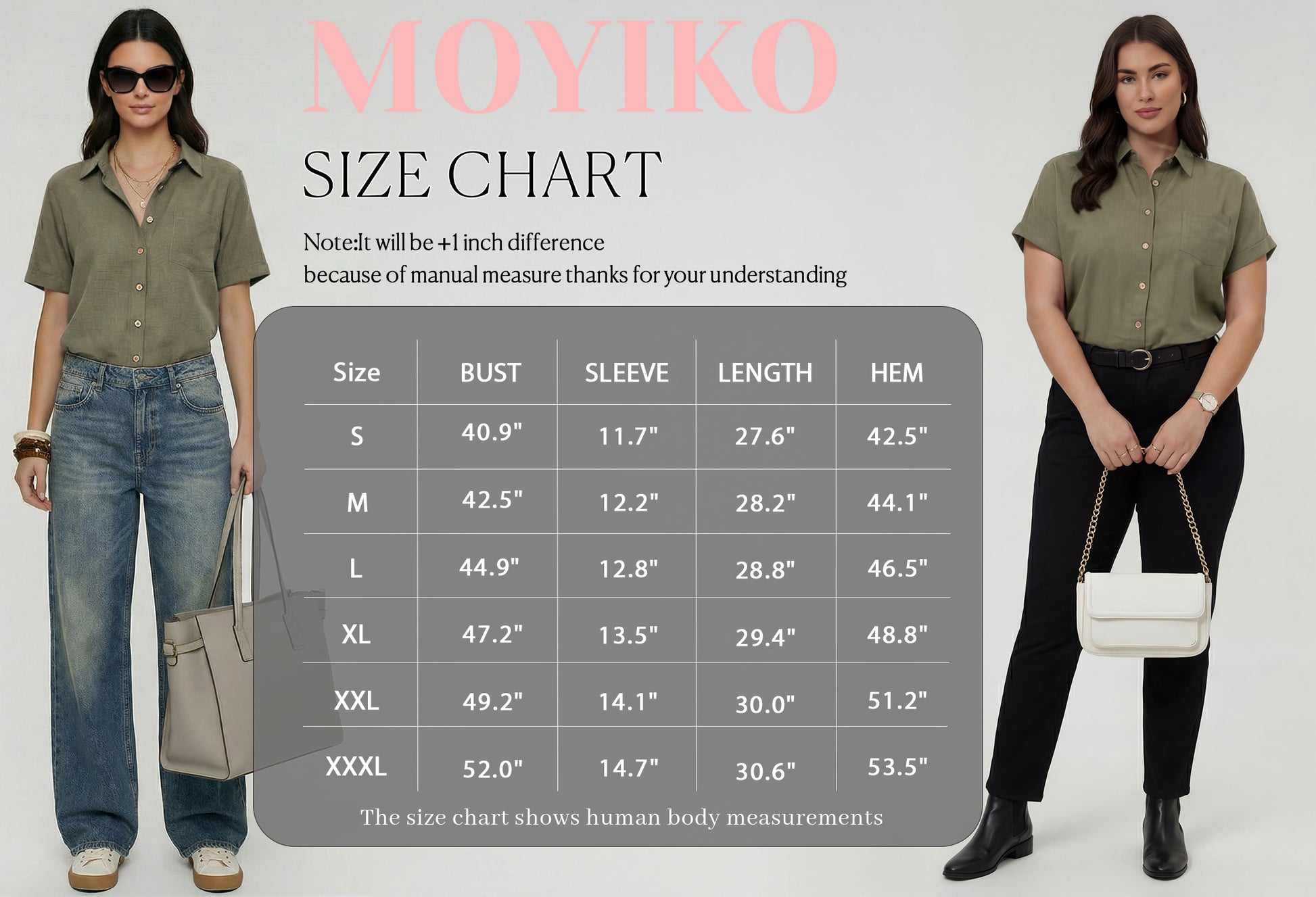 MOYIKO Womens Button Down Shirts Short Sleeve Shirt Collared Casual Work Blouses Summer Tops with Pockets