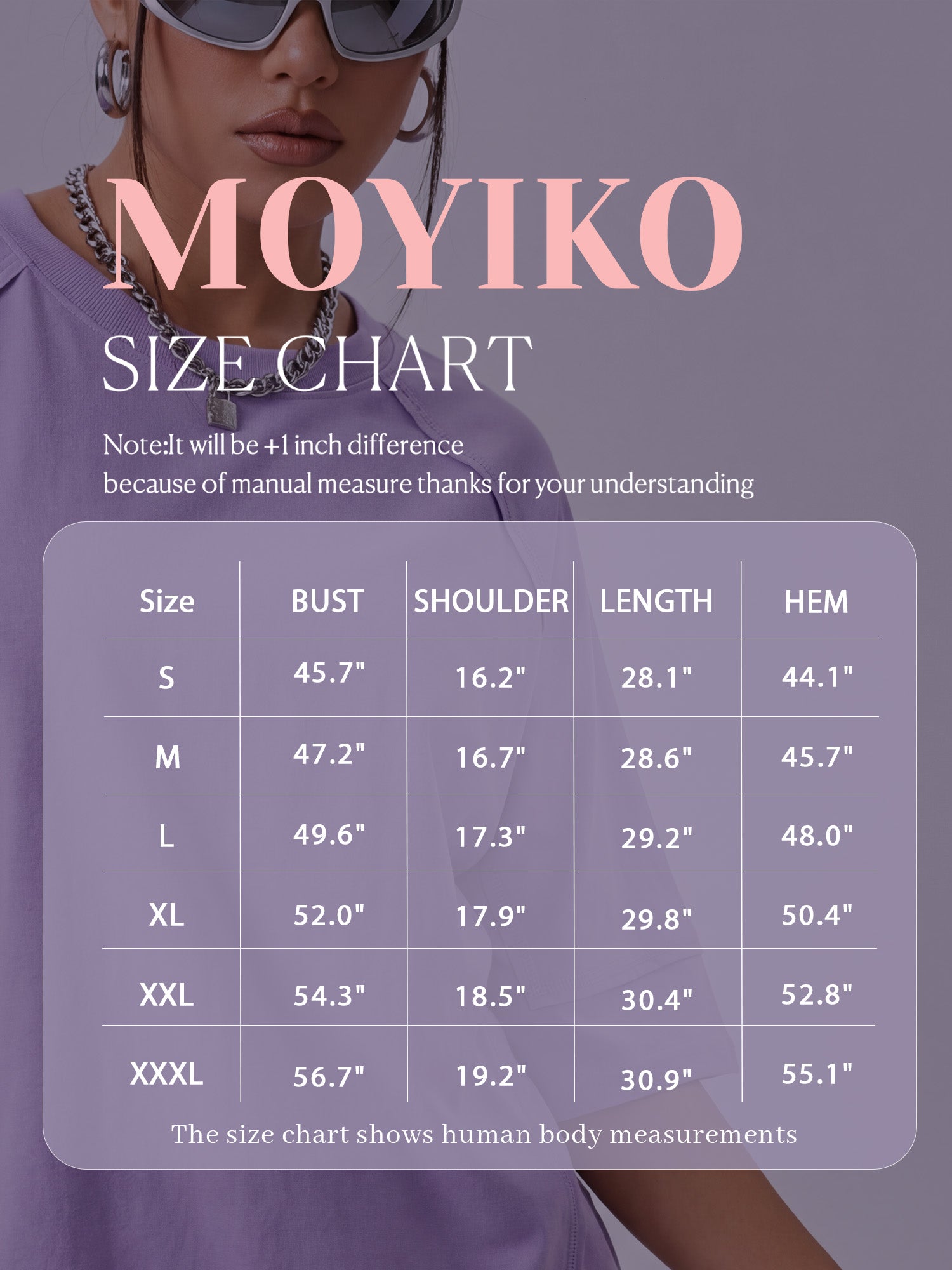 MOYIKO Oversized T Shirts for Women 3/4 Sleeve Summer Tops Loose Fit Y2K Fashion Tees with Pockets