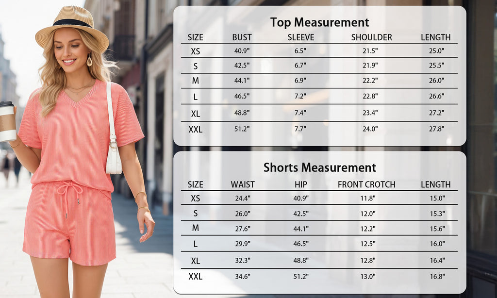 MOYIKO 2 Piece Oufits for Women Lounge Set Short Sleeve Shirts Matching High Waisted Shorts with Pockets
