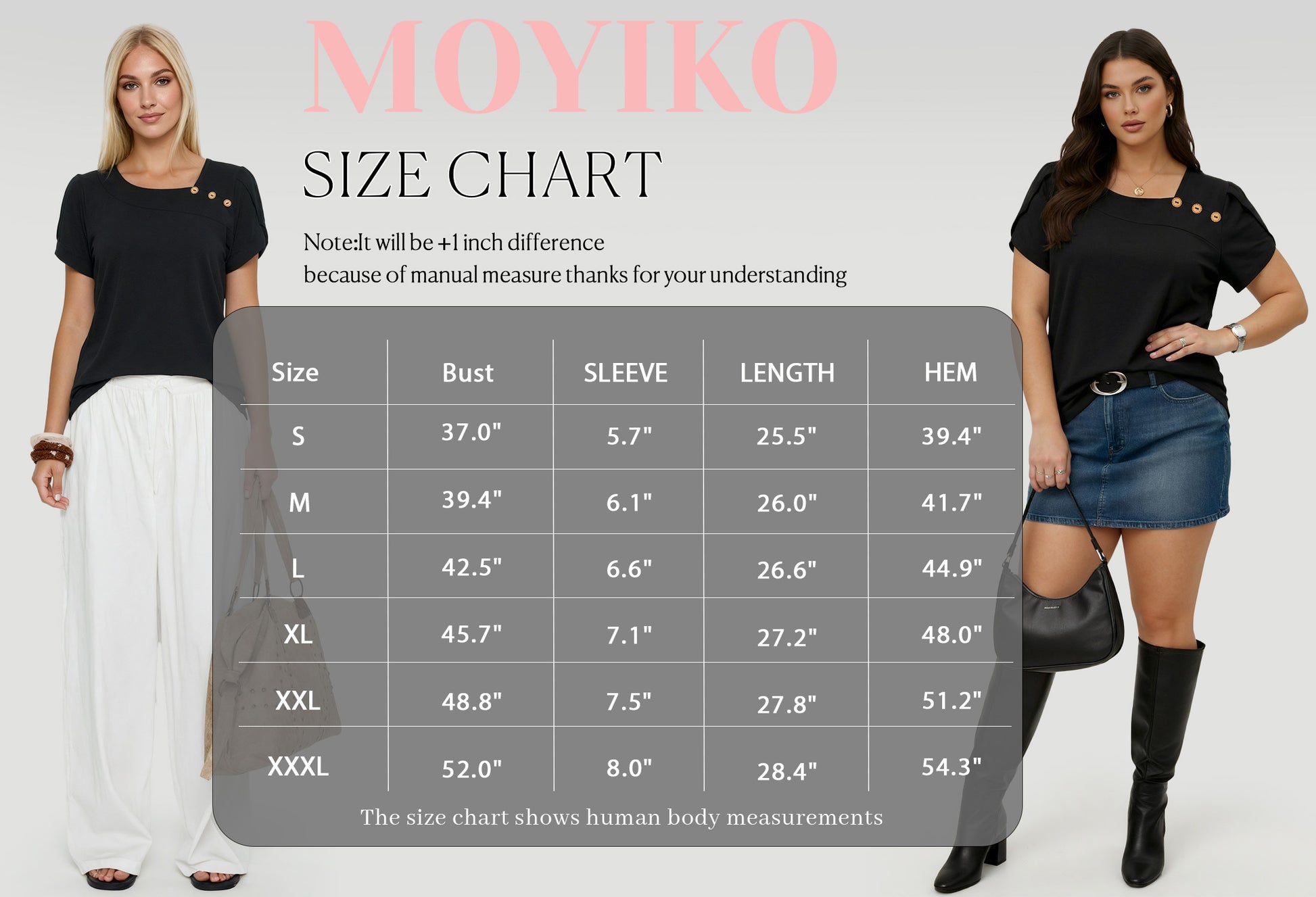 MOYIKO Womens Petal Sleeve Tops Summer Trendy T Shirt Casual Loose Square Neck Button Blouse Tees