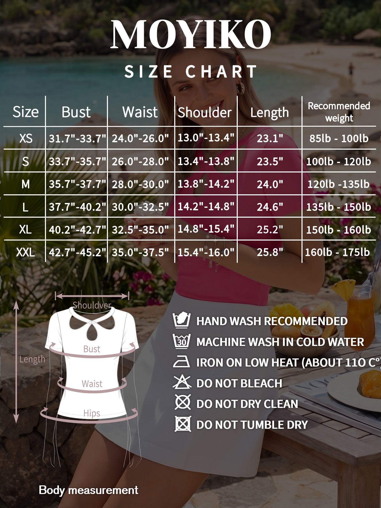 MOYIKO Crewneck T Shirts for Women Short Sleeve Sexy Cutout Slim Fitted Tees Elegant Tight Summer Tops