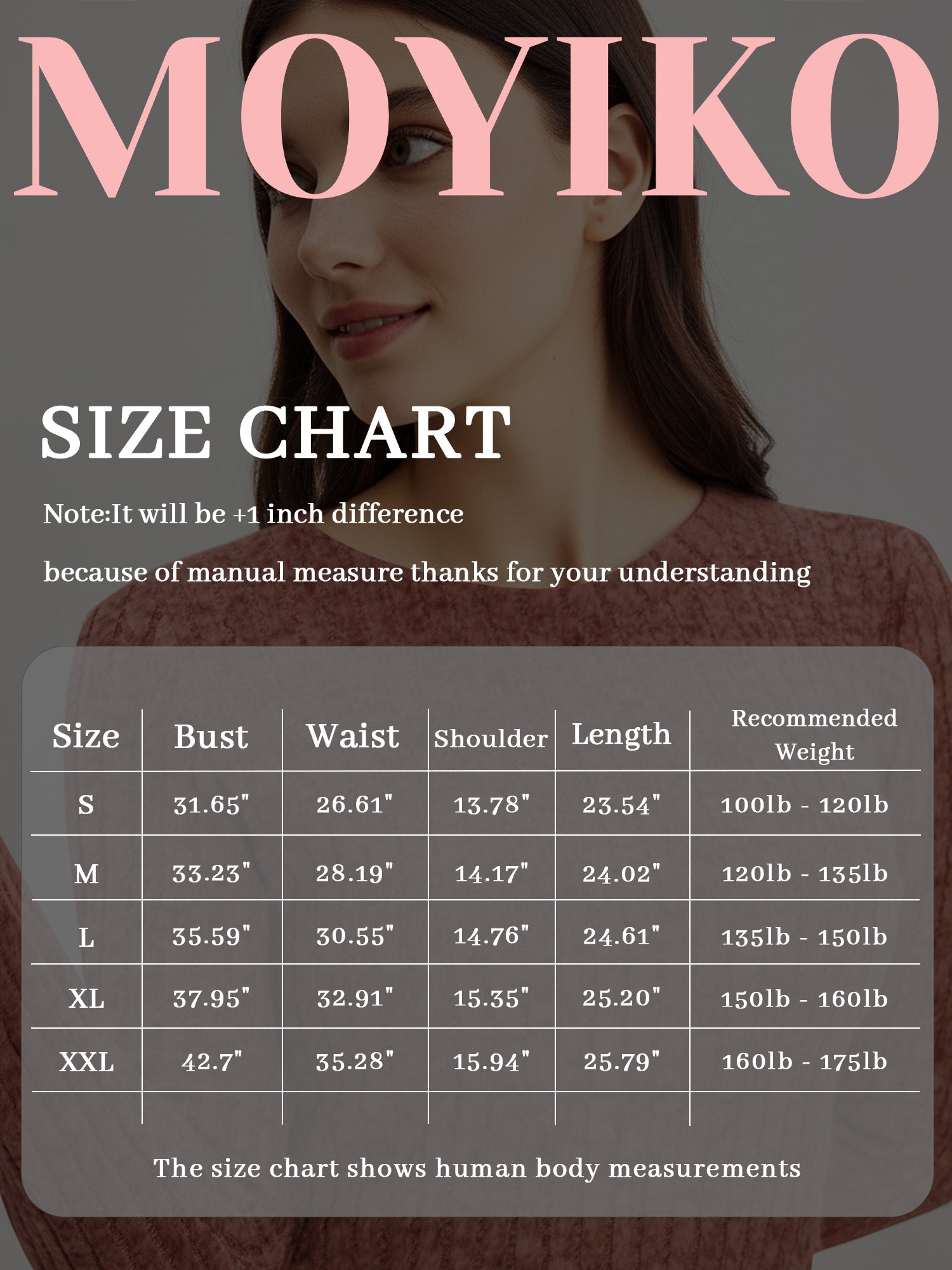 MOYIKO Crew Neck Long Sleeve Shirts for Women Fitted Thermal Lightweight Trendy Tops