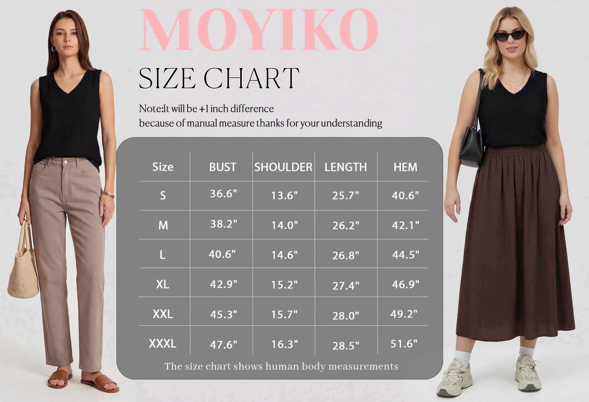 MOYIKO Tank Tops for Women Eyelet V Neck Trendy Sleeveless Tops Dressy Casual Flowy Summer Shirts Loose Fit