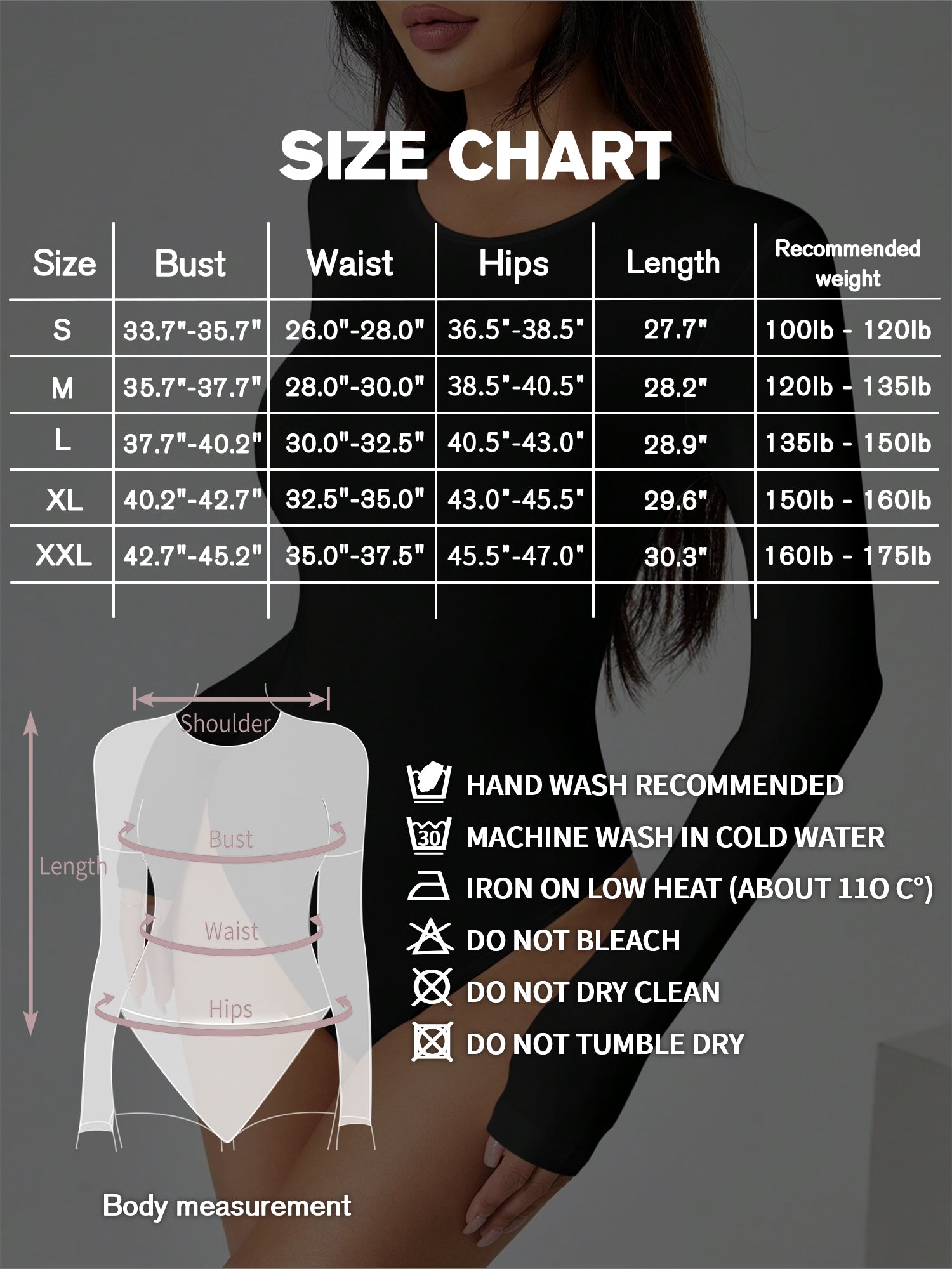 MOYIKO Round Neck Long Sleeve Body Suits Womens Slim Fitted Tight Basic Tops